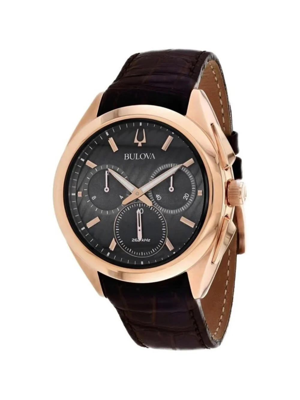 NWT Bulova Curv Chronograph Quartz Black Dial Men's Watch